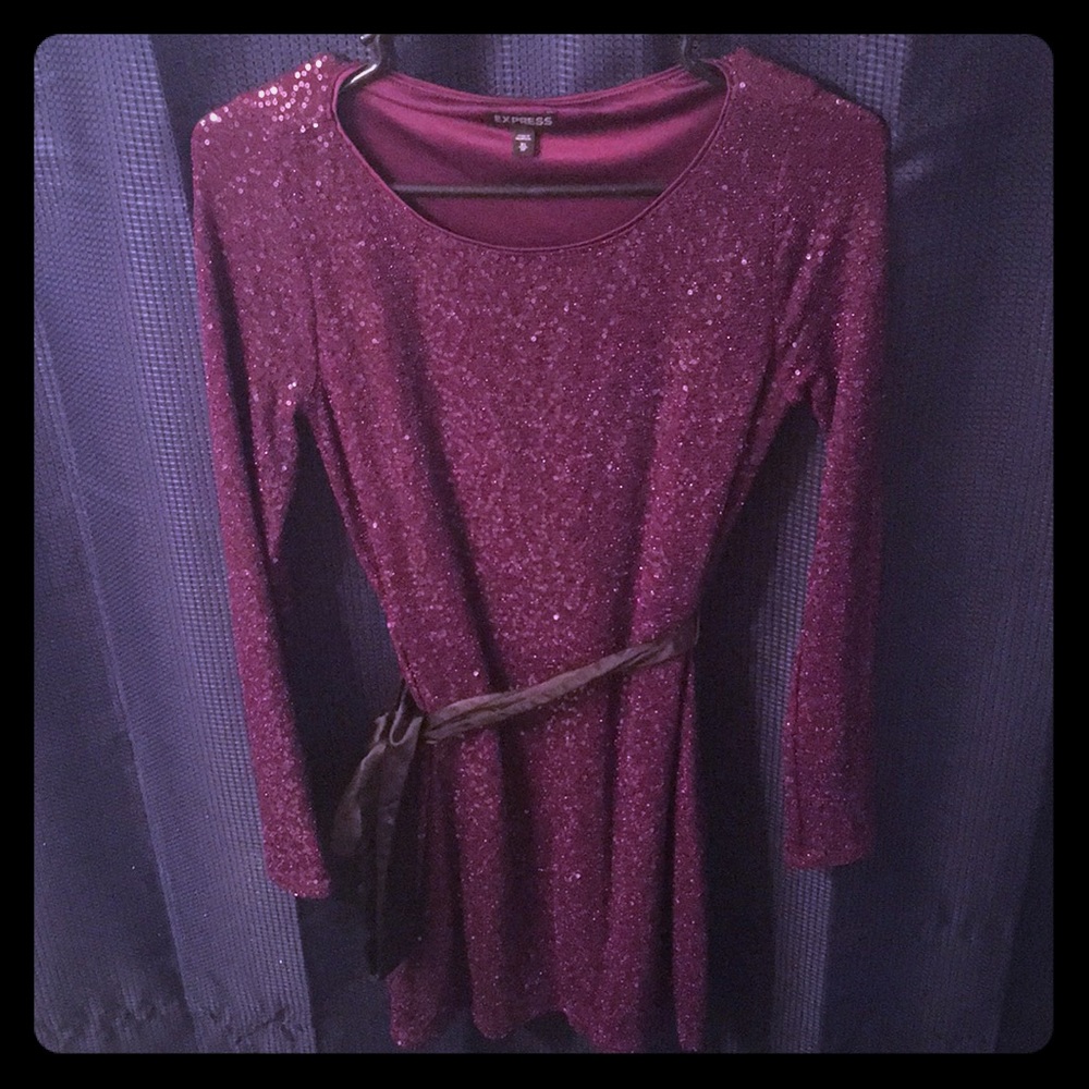 Sequined cocktail dress